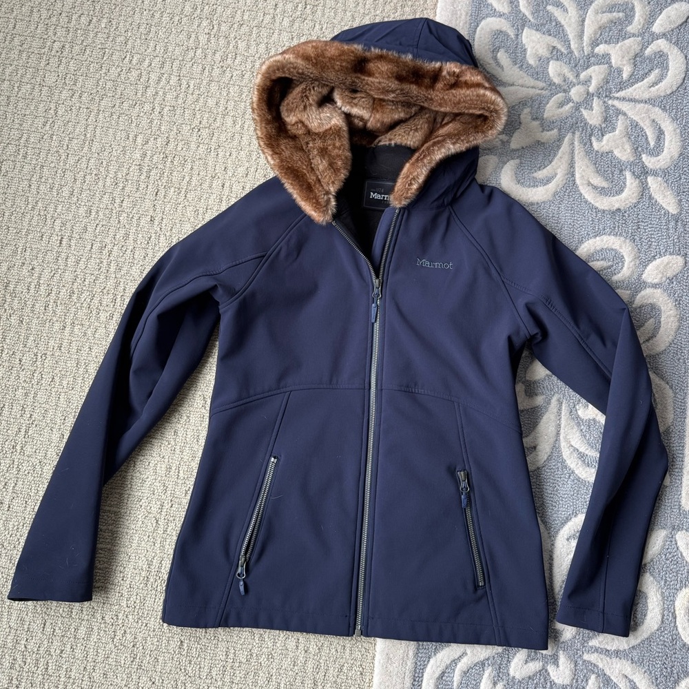 Marmot zip up hooded jacket